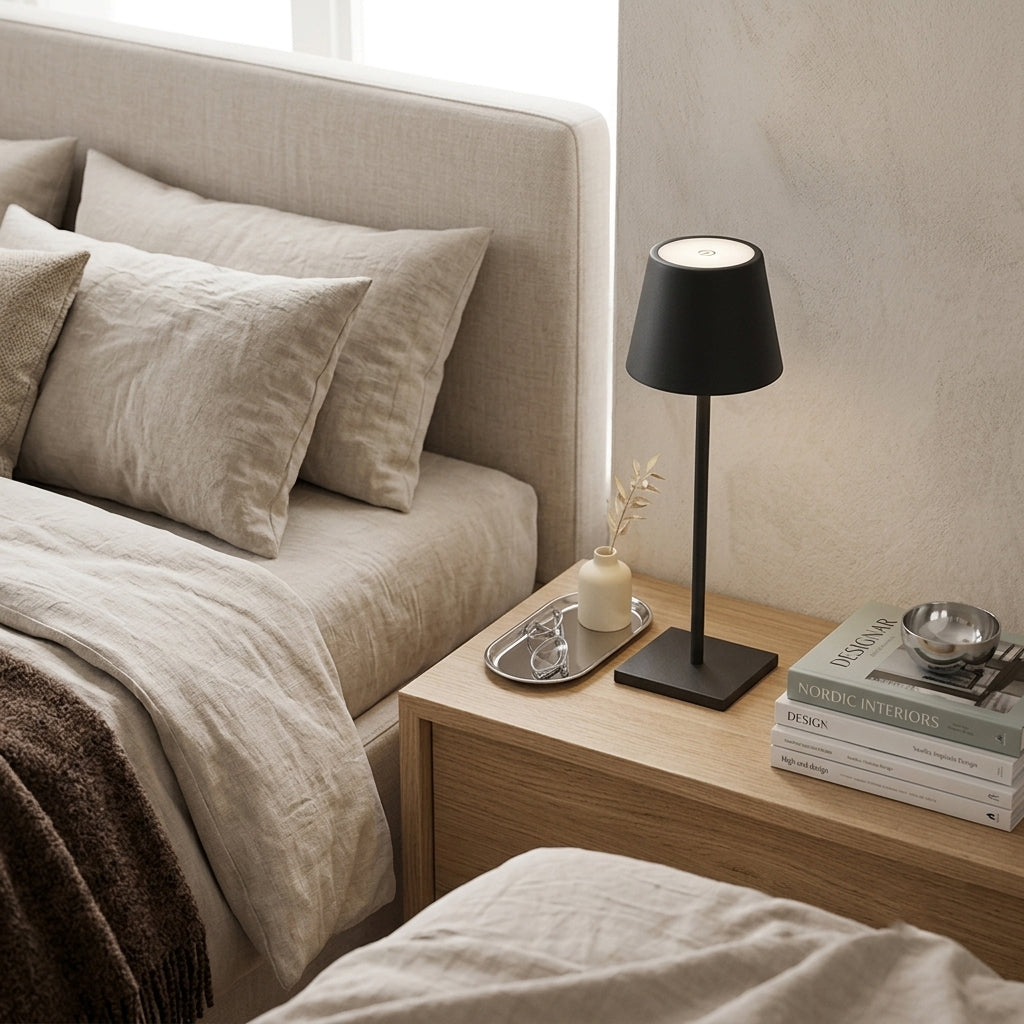 Series 02 Table Lamp – Architectural Bauhaus LED Bedside Table Light