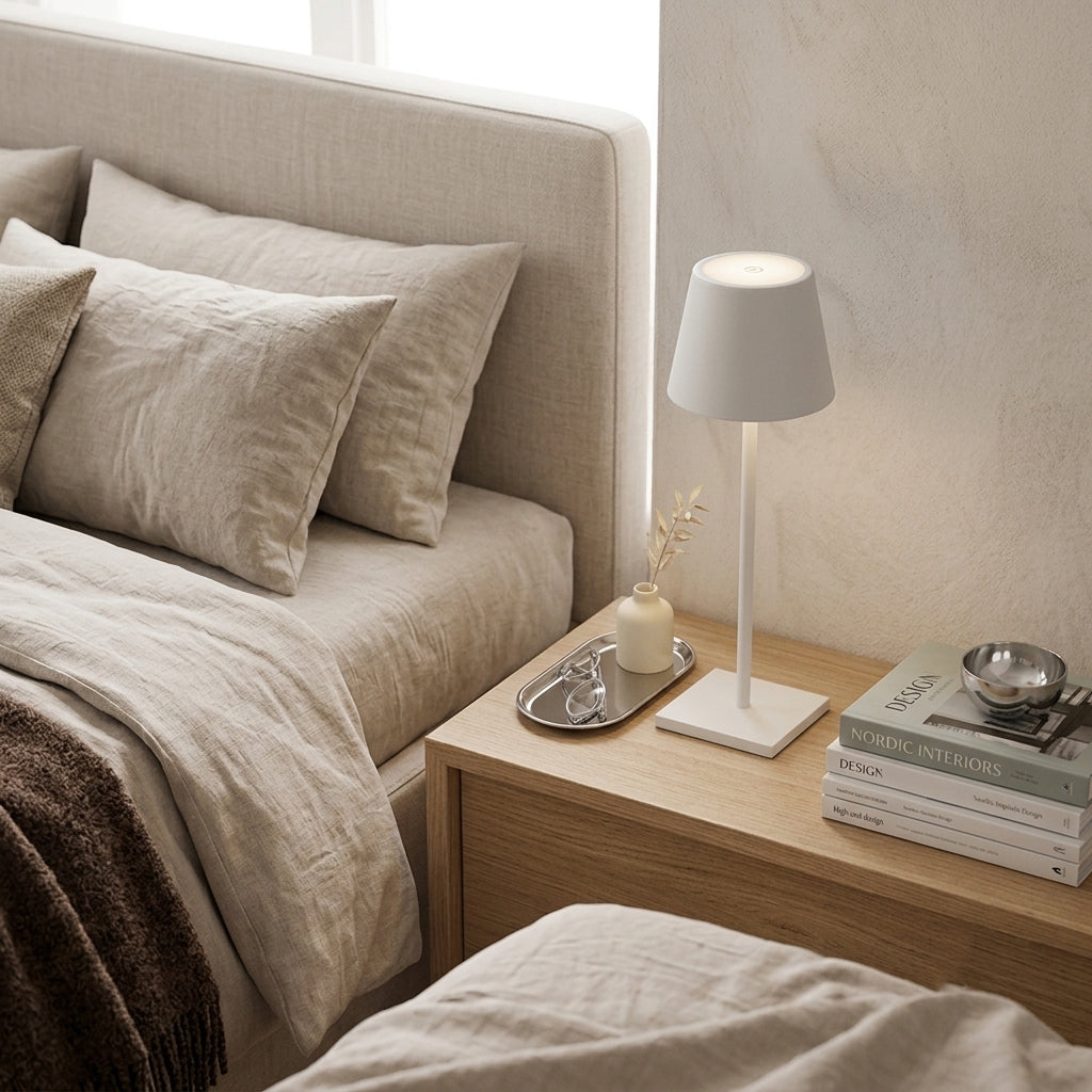 Series 02 Table Lamp – Architectural Bauhaus LED Bedside Table Light