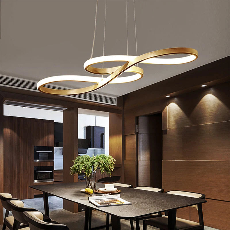 Modern Infinity Loop LED Chandelier