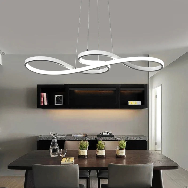 Modern Infinity Loop LED Chandelier