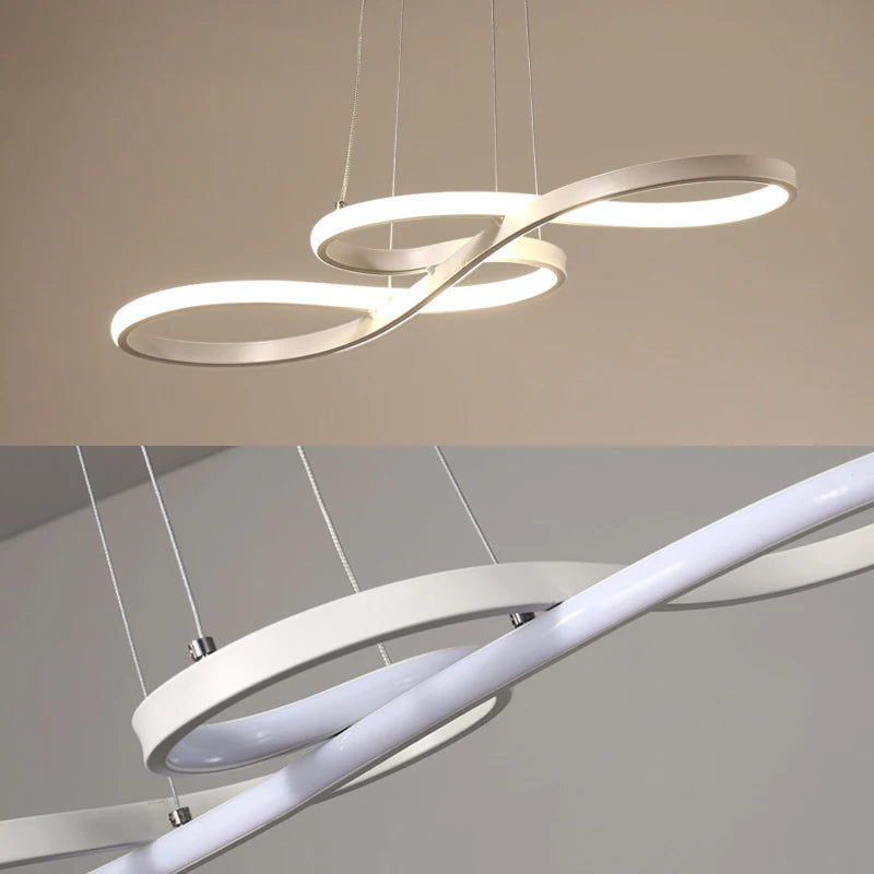 Modern Infinity Loop LED Chandelier