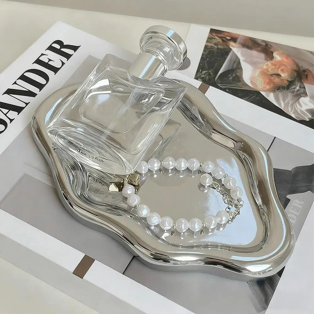 Jewellery Storage Tray Creative Cloud Shapes Plastic Trays Electroplated Jewellery Earrings Ring Display Plates