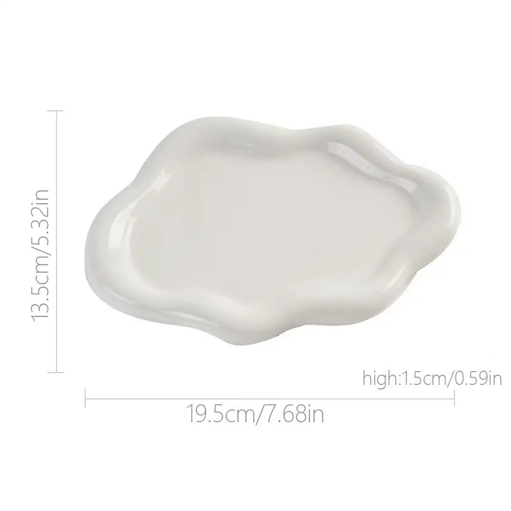 Jewellery Storage Tray Creative Cloud Shapes Plastic Trays Electroplated Jewellery Earrings Ring Display Plates