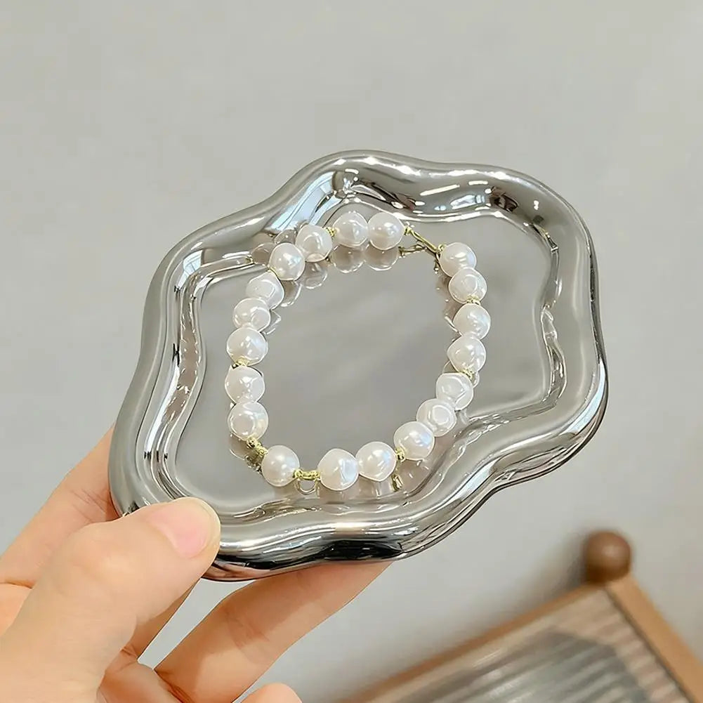 Jewellery Storage Tray Creative Cloud Shapes Plastic Trays Electroplated Jewellery Earrings Ring Display Plates