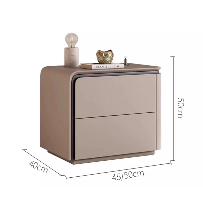 Simple Modern Night Table Storage Nordic Aesthetic Luxury Nightstand Trendy Drawer Home Mesitas De Noche Bedroom Furniture