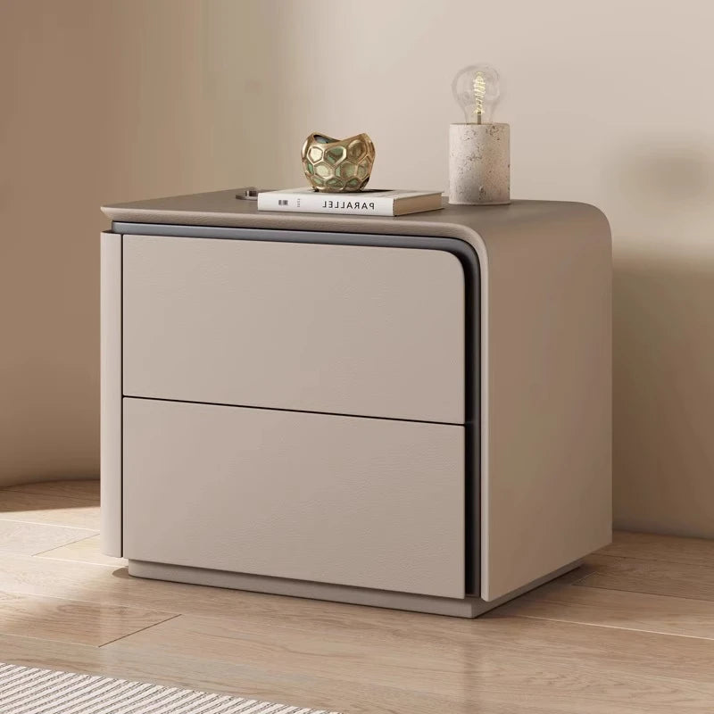 Simple Modern Night Table Storage Nordic Aesthetic Luxury Nightstand Trendy Drawer Home Mesitas De Noche Bedroom Furniture