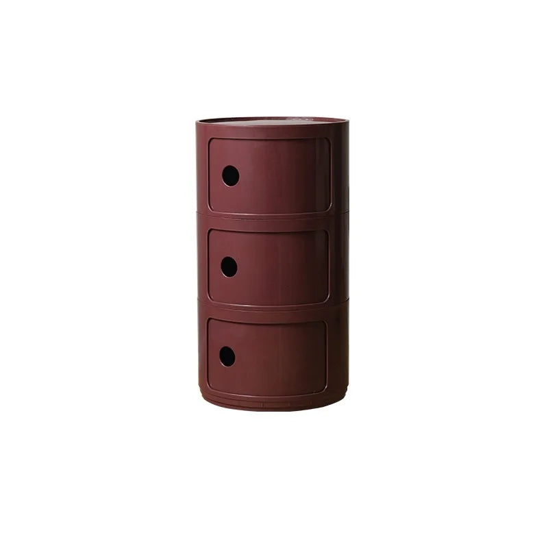 Round bedside table nordic plastic Bedside cabinet for bedroom small side end table nightstand Storage locker