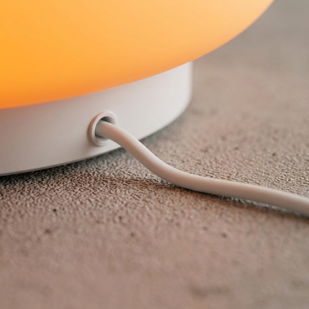 Orange Donut Table Lamp | Bauhaus Style Bedside Table Lamp&nbsp;
