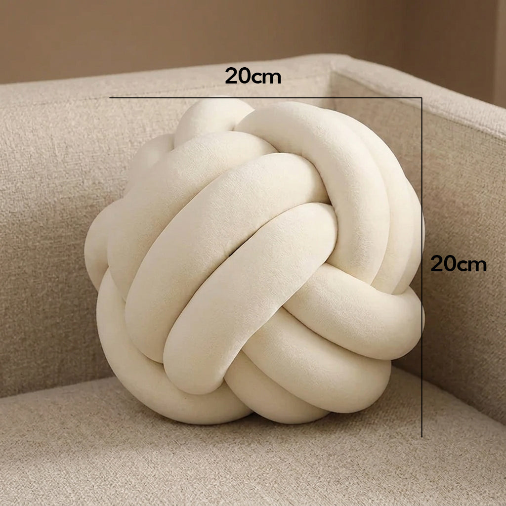 Knot Pillow Ball Round Throw Pillow Home Decor Cushion Decorative Aesthetic Handmade Throw Pillow For Living room Bed