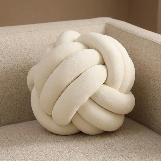 Knot Pillow Ball Round Throw Pillow Home Decor Cushion Decorative Aesthetic Handmade Throw Pillow For Living room Bed